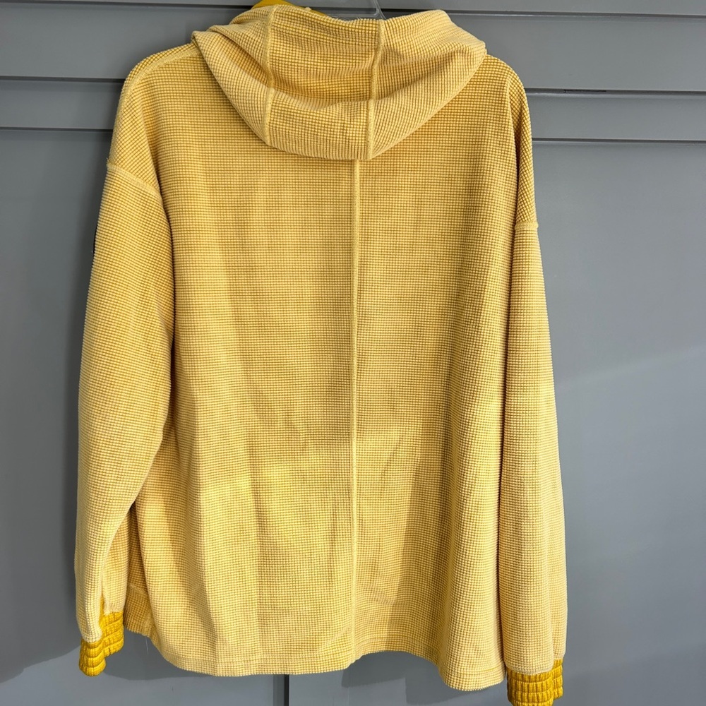 Nike Fleece Pull Over Training Hoodie Yellow Size Medium - Picture 10 of 10